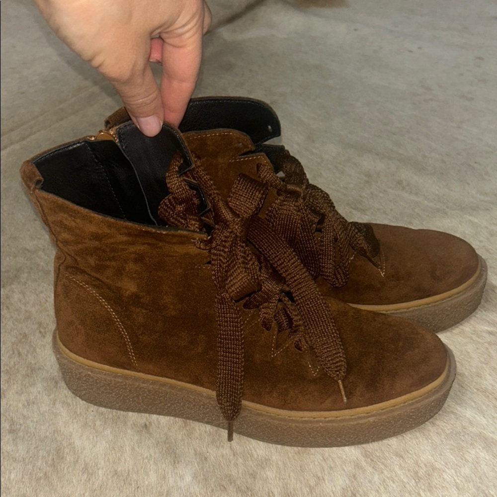 Eric Michael Brown Suede Boots